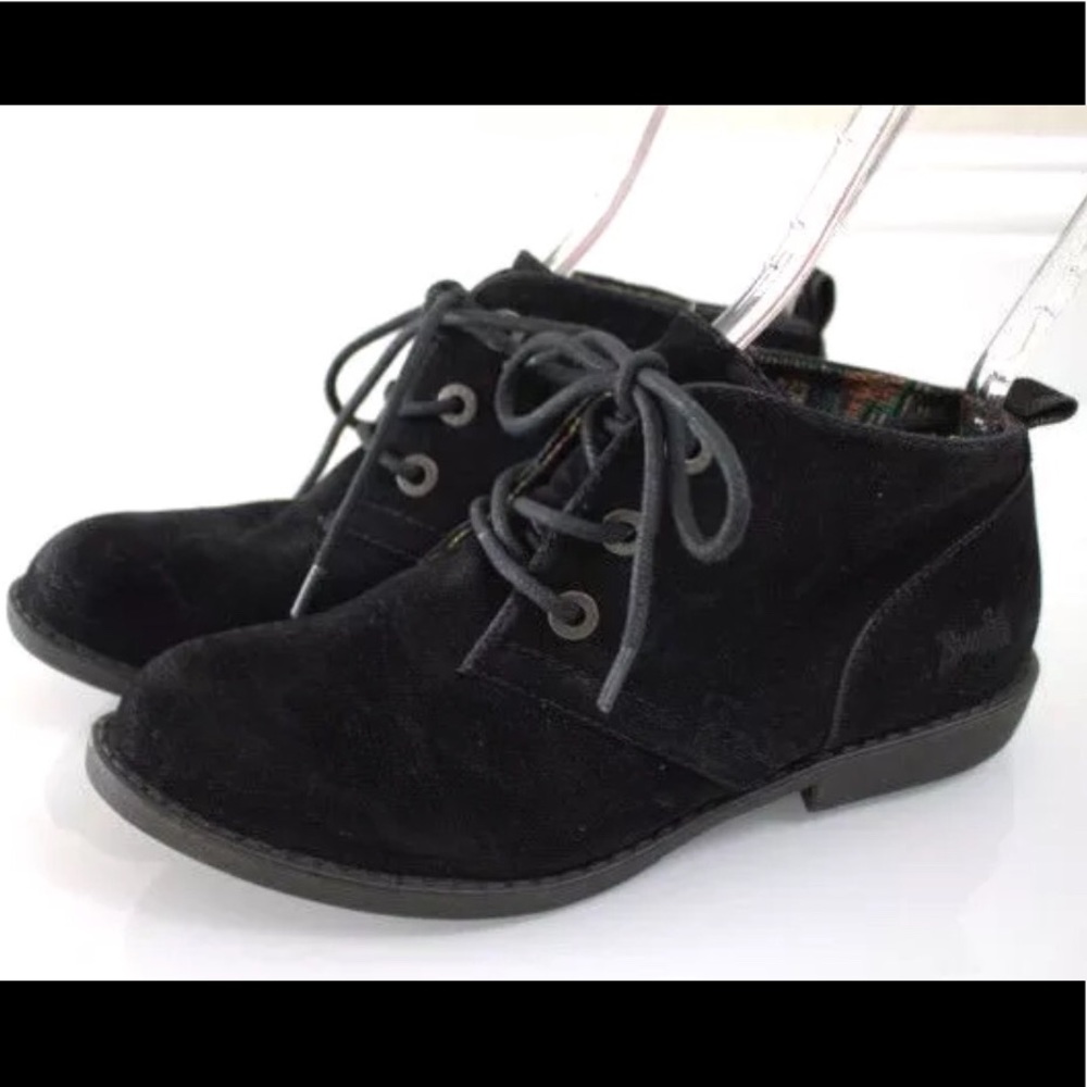 Blowfish Black Thorp Chukka Lace Up Ankle Booties